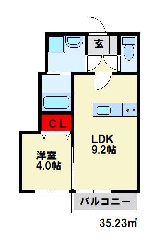 シャルム岡垣Ⅲ 間取り