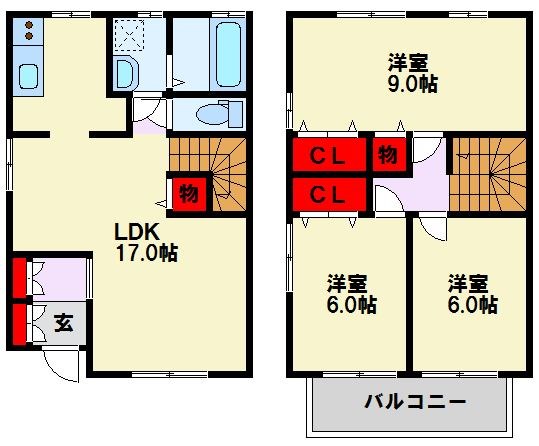 ケイズスクエア C棟 間取り