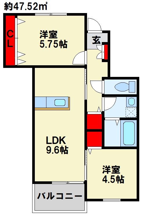 ソレイユひびきの 間取り