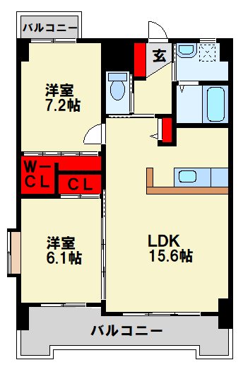 福岡県北九州市戸畑区天神２丁目10-27 間取り