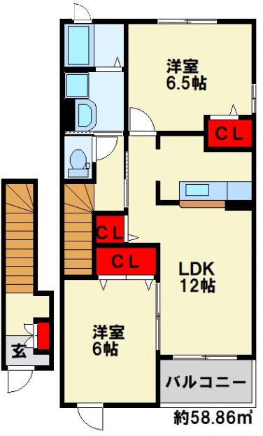 フィーノヴィラⅢ 間取り