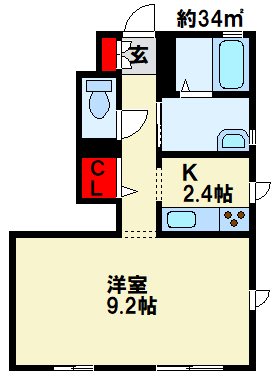 ベルセゾンⅡ　Ａ棟 間取り