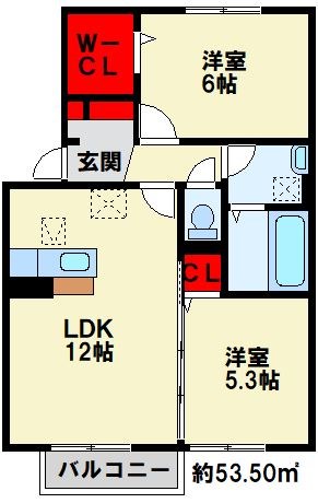 ウィットエブリ A棟 間取り