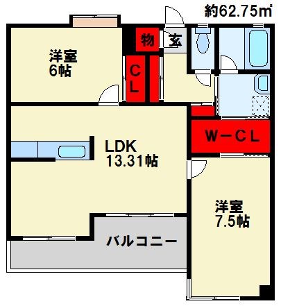 Olive 1  収納が多い物件です。