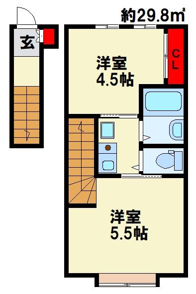 Dear津田　Ｂ棟 丁度いいサイズ感
