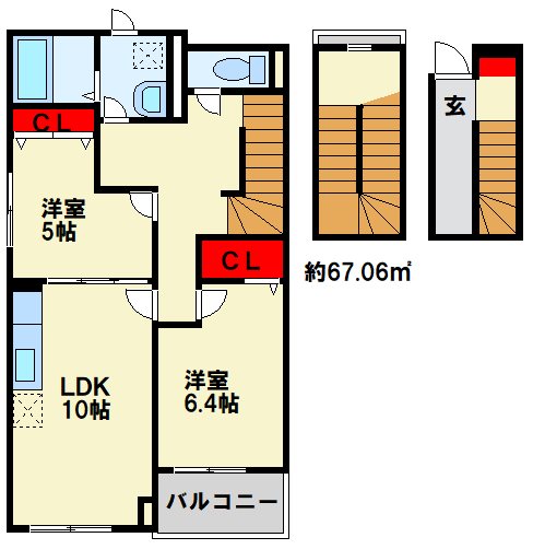ヴィラルーチェ 　A棟 間取り