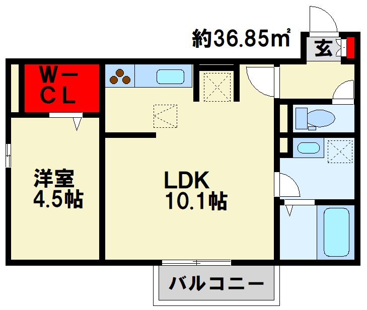 トレス若園館 間取り