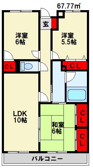 エクセル青葉台Ⅱ 間取り