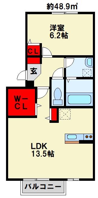 グレイス・イナミツⅡ  間取り