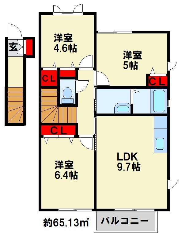 アルブルージュ　Ｂ棟 間取り