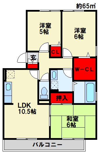 コンフォールⅠ番館 間取り