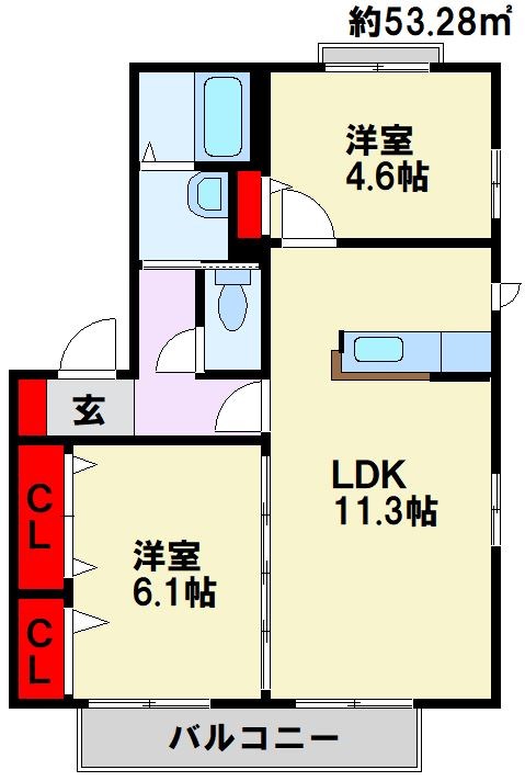 グランドゥール五番館 間取り
