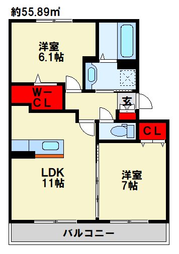 コンフォールⅢ番館 間取り