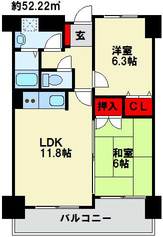 ジャミロ小倉 間取り
