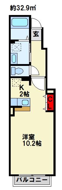 Sone Apartment　Ｂ棟 人気のカウンターキッチンです。
