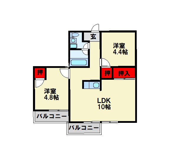 MOON中原東 間取り