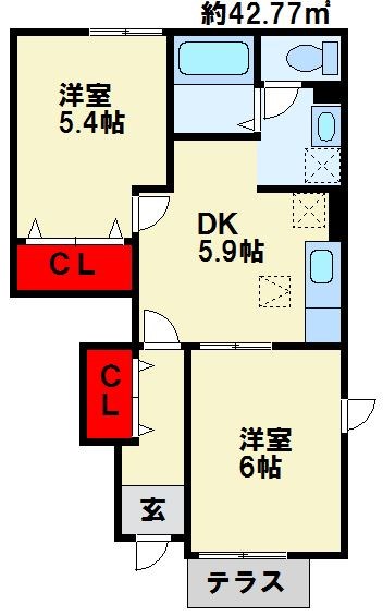 サンリットヒルズA 間取り