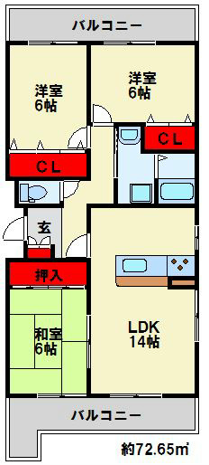 アネーロあそう 間取り
