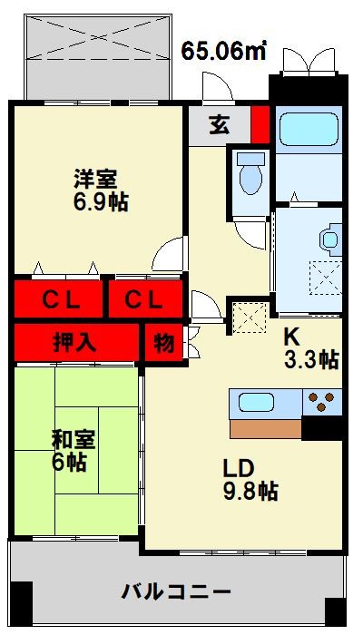 ハビテ通谷 間取り