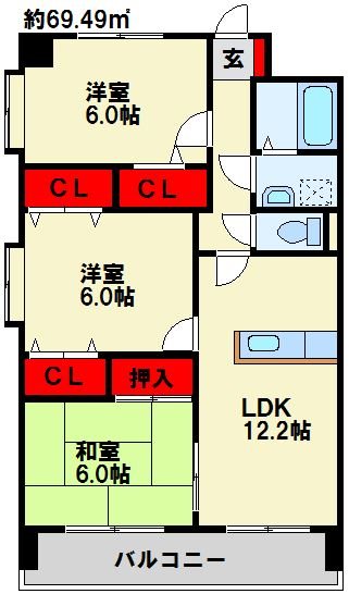 ミラドール F  間取り