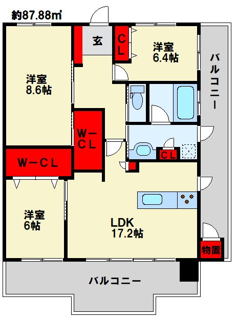グランドパレスステーションテラス行橋 ※間取り図等は現況優先します。