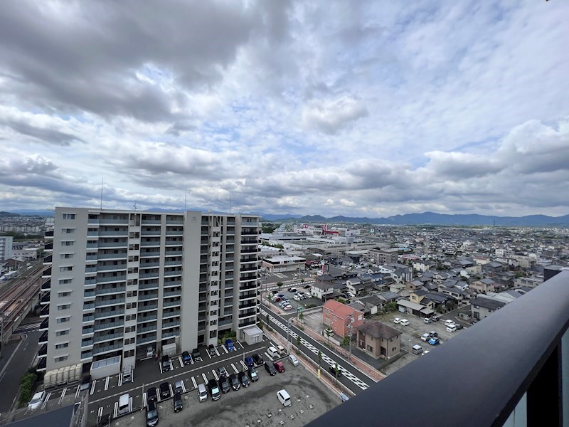 グランドパレスステーションテラス行橋 行橋市を一望できる眺望。