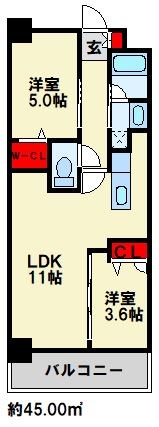 コンダクトレジデンスHIBIKINO 間取り