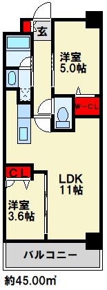コンダクトレジデンスHIBIKINO 間取り