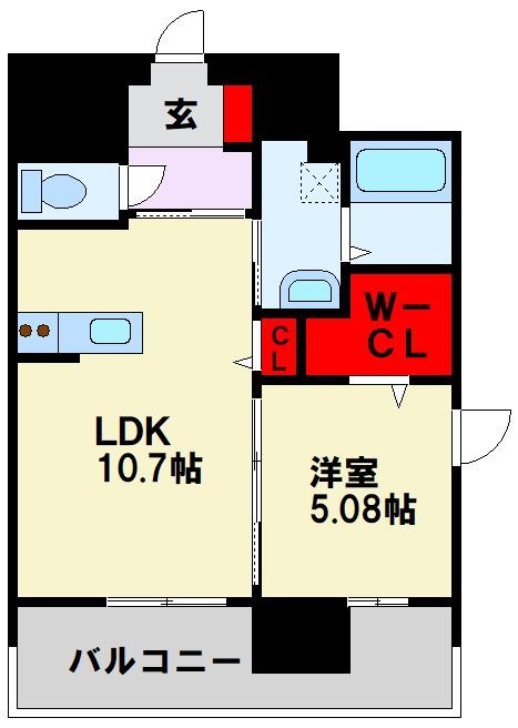 アースコートY'sシティ東神原  間取り
