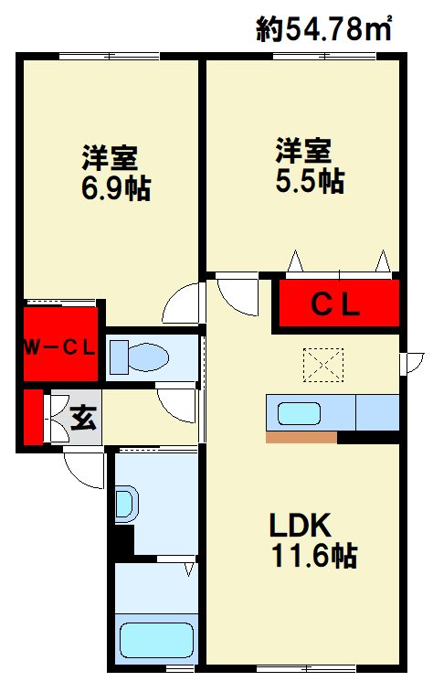 シャーメゾン西泉　＊　Ｃ棟   間取り