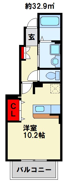 メゾン若園 B棟 間取り