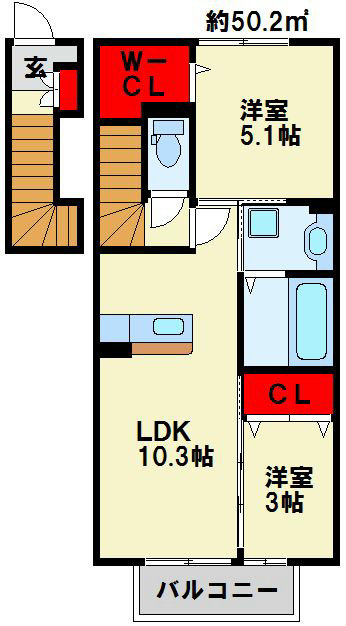 クラポンテMⅡ 間取り