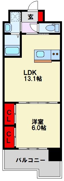 ウイングス八幡駅前 間取り
