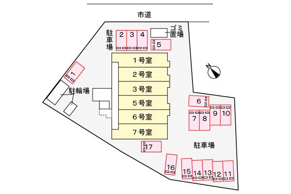 ベーシック・グローブ  敷地内配置図