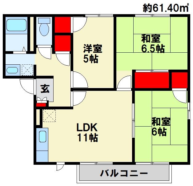サラダ村 C棟 間取り
