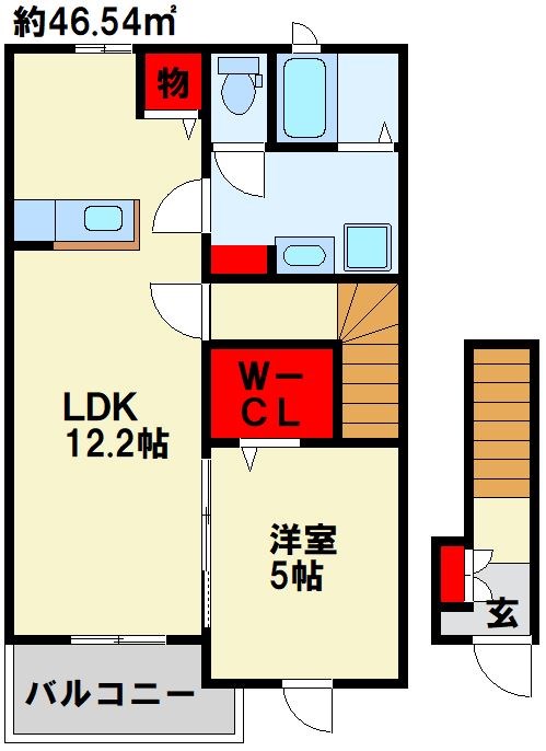 ミリューカトレア A棟 間取り図