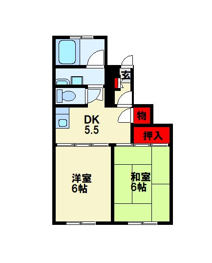 シャトー沖台  間取り
