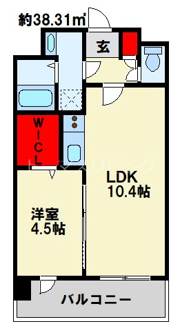 福岡県北九州市小倉北区竪町１丁目 間取り