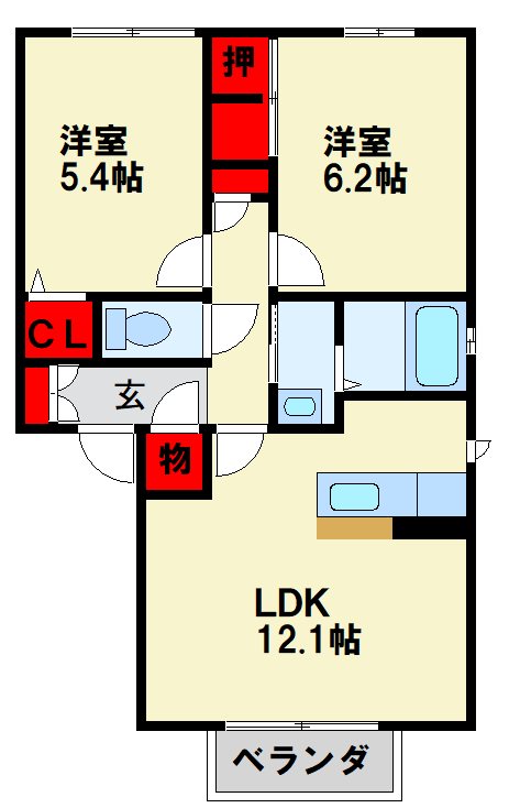 カサロサ 定番の２LDK