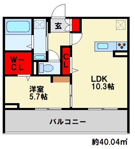 D-roomグランヴィア行事  間取り