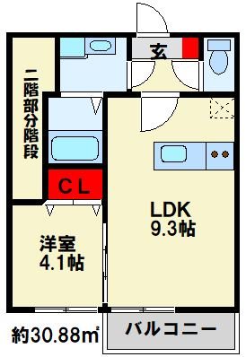 カローレ岡垣Ⅱ 間取り