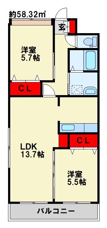 メゾン・ド・クライム  間取り