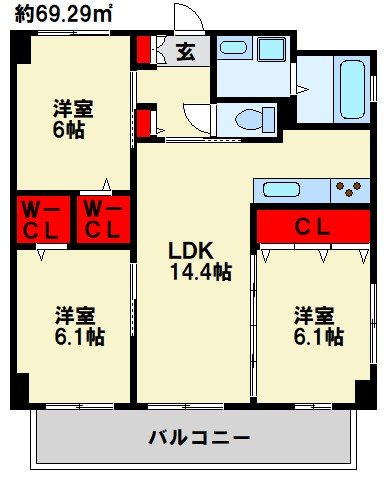 CENTER　MARK　IBORI 間取り