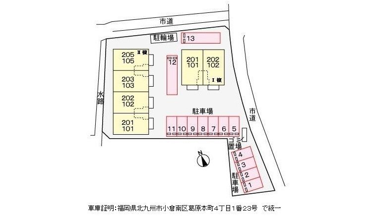 グレイスパラッツォⅠ 敷地内配置図