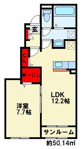 メゾン　ド　ジュネス　Ⅰ 間取り
