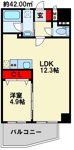 愛暮利伊フォーチュン北湊 I 間取り