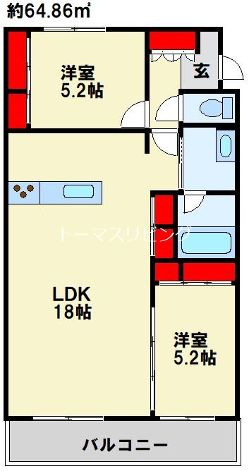 シャーメゾン優蒼の杜　壱番館 間取り