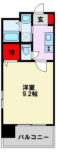 フリーアメニティONE 角部屋です。