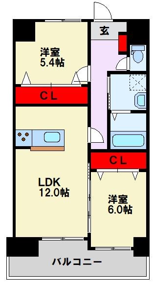 ノーブル三ヶ森 間取り