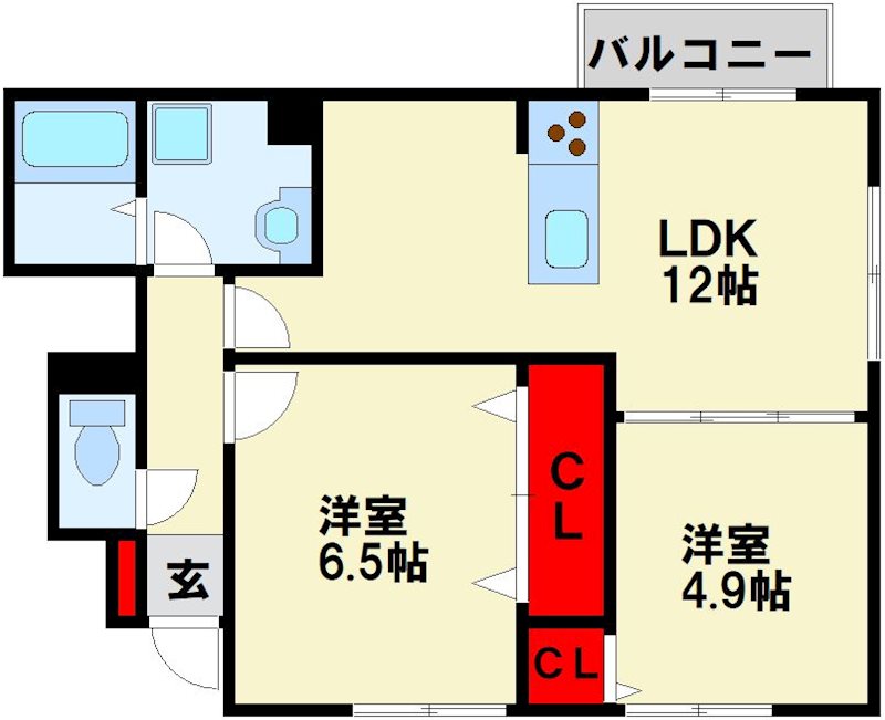 プレミールAsagiri 間取り